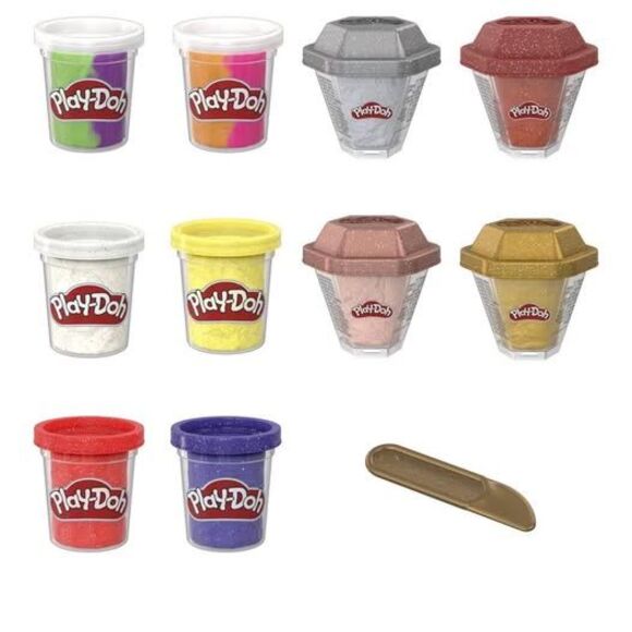 NEW Play-Doh Treasure Play Dough Set- 12 Color (10 Piece) - Picture 2 of 4